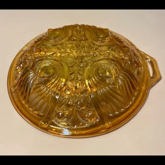 Vintage Indiana Glass Iridescent Relish Dish - Picture 7 of 9